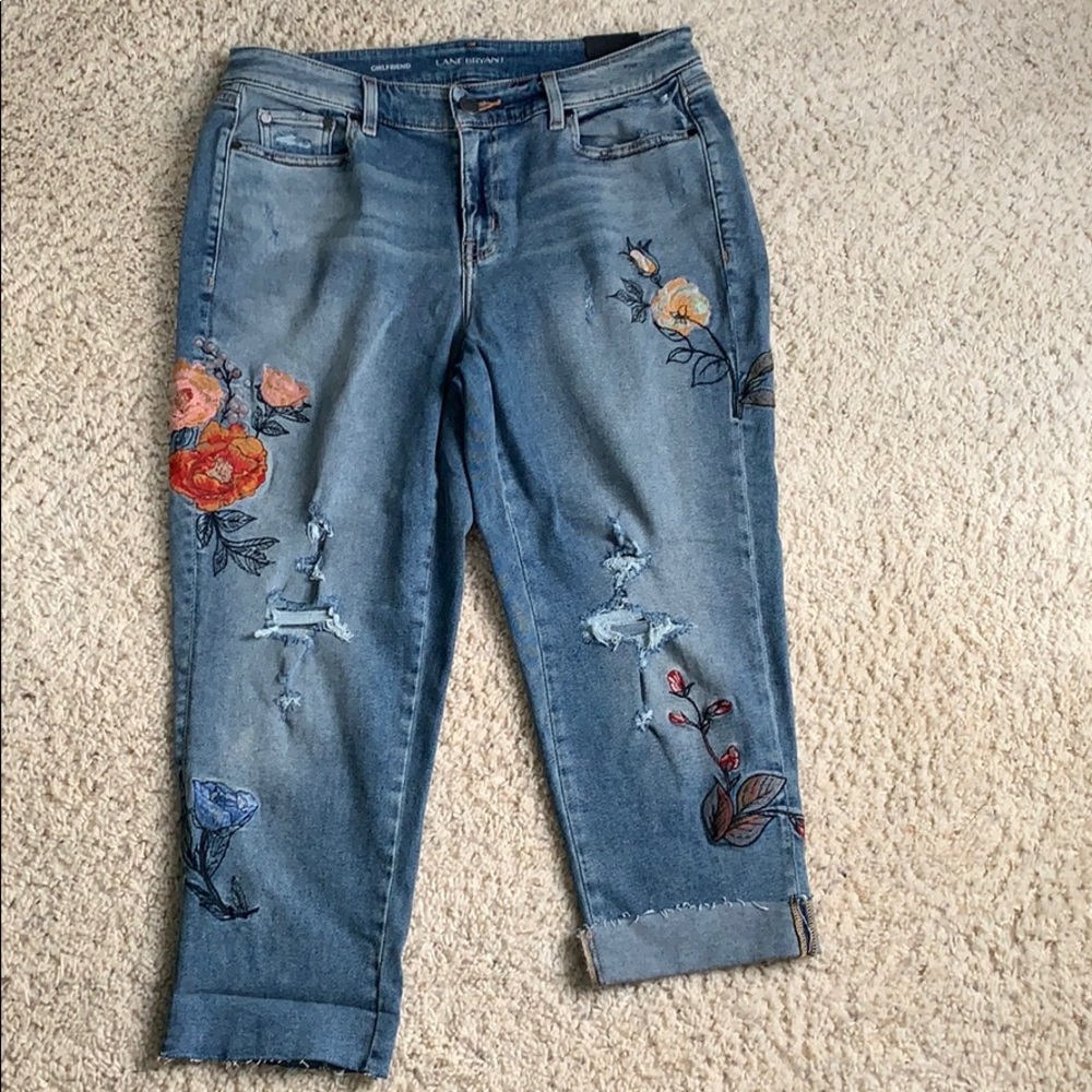 Lane Bryant girlfriend crop jeans